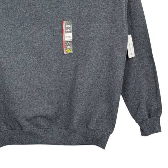 Athletic Works Men's Fleece Dark Gray Sweatshirt M (38-40) Moisture Wicking NWT - Picture 5 of 10